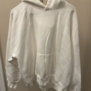 Aritzia TNA Cozy Fleece Mega Hoodie White
